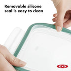 OXO Good Grips 8 Cup Smart Seal Airtight Glass Rectangle Container - Image 4