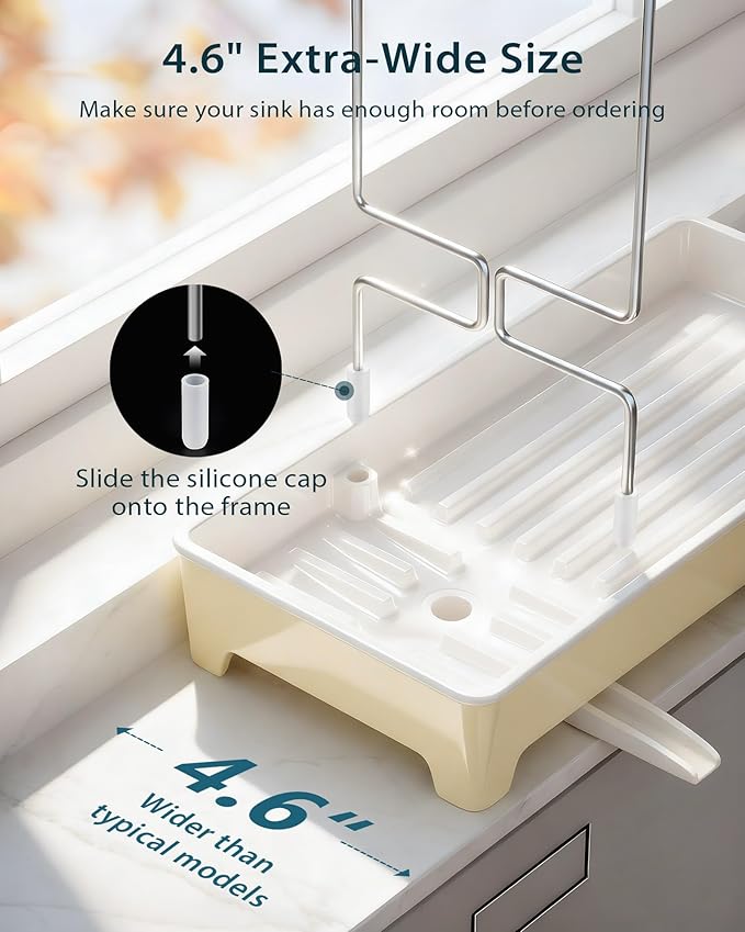 Minimalist Sink Caddy, Rustproof Sponge Holder - Image 4