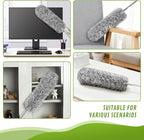 100-inch Duster with Extension Pole, 8-in-1 Cobweb Duster Kit Includes Chenille - Image 7
