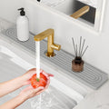24'' Longer Faucet Mat for Kitchen Sink Stone Faucet Mat for Kitchen Sink by Snoquir