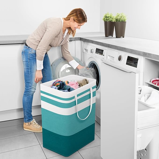 StorageRight Large Collapsible Laundry Basket Hamper - Image 6
