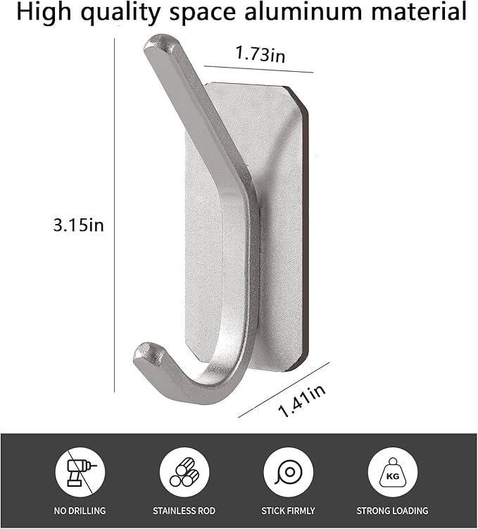 Paoli Heavy Duty Adhesive Hooks, Self-Adhesive Hooks Multiple Colors and Styles - Image 2