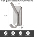 Paoli Heavy-Duty Adhesive Coat Hooks, Self-Adhesive Hooks, Maximum Load - Image 2