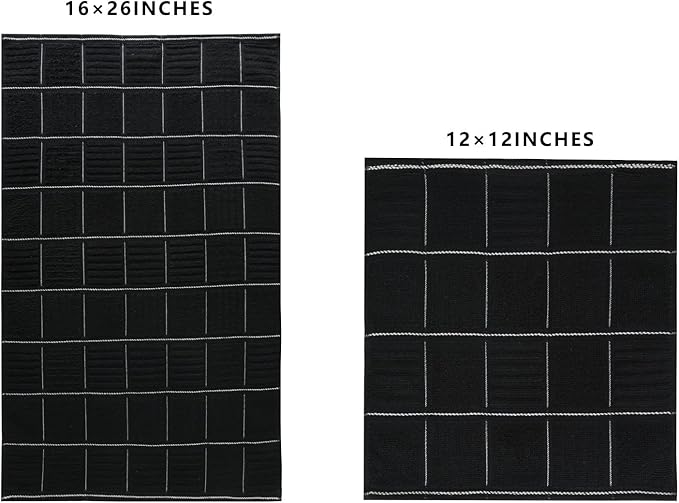 Glynniss Kitchen Towels and Dishcloths Set, Absorbent Dish Towels and Dish - Image 2