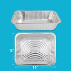 9x13 Thickened Aluminum Foil Pans, Food Prep, Steam Table, and Party Catering. - Image 6