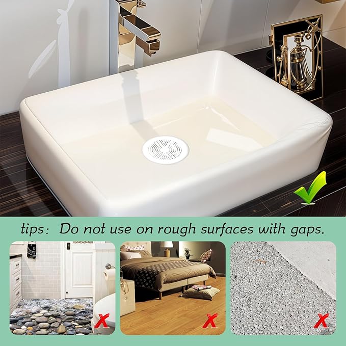 4Pcs Silicone Drain Covers Round Hair Drain Catcher - Image 6