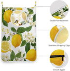 Lemon Branch Flower Hanging Laundry Hamper Door Hampers Bag Basket - Image 5