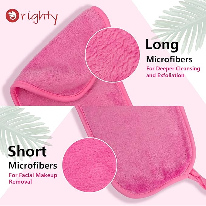 Orighty Makeup Remover Cloths Pack of 4, Reusable Microfiber Facial Cleansing - Image 2
