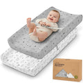 2-Pack Baby Changing Pad Cover for Girl, Boy by KeaBabies