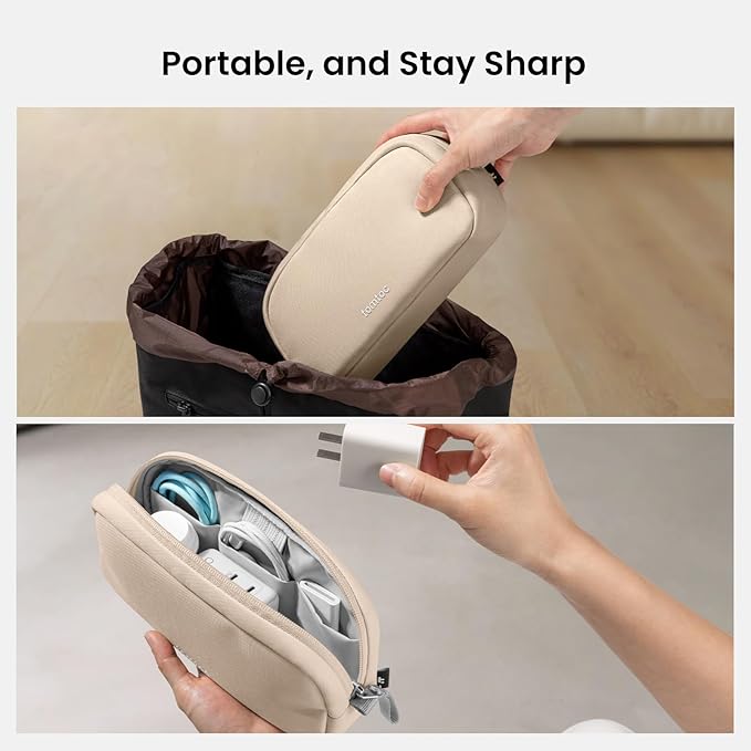 tomtoc Electronics Organizer Travel Case, Water Resistant Travel Bag Cable - Image 10