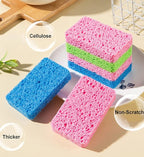 METUUTER 12-Count Kitchen Sponges- Compressed Cellulose Sponges Non-Scratch - Image 3