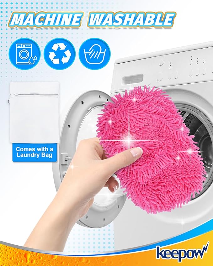 Keepow 8 Pack Reusable Mop Pads Compatible - Image 4