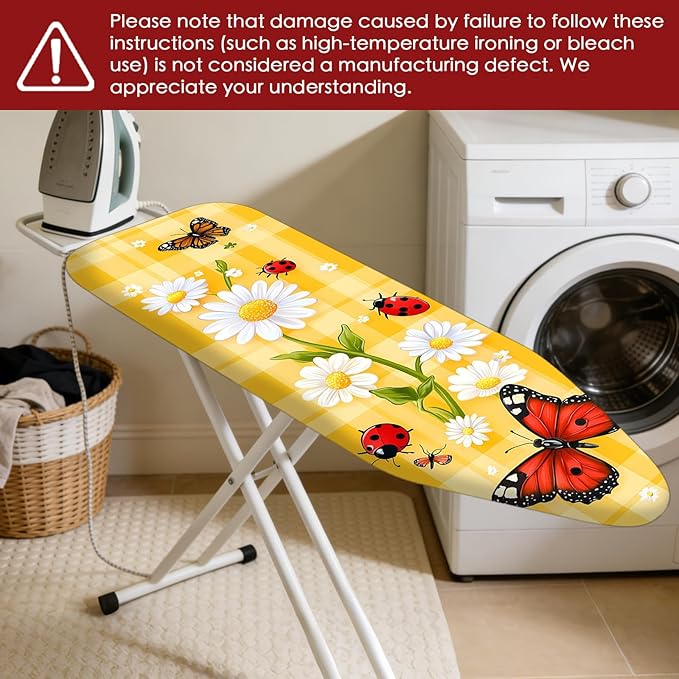 Nuxovilar Ironing Board Cover Needle Cotton 15x54 Inches | Ironing Board Cover - Image 7