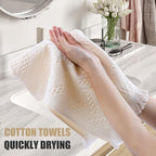 Boho Bathroom Decor Hand Towel 4 Pack 100% Turkish Cotton 14 x 30 Inch Boho - Image 3