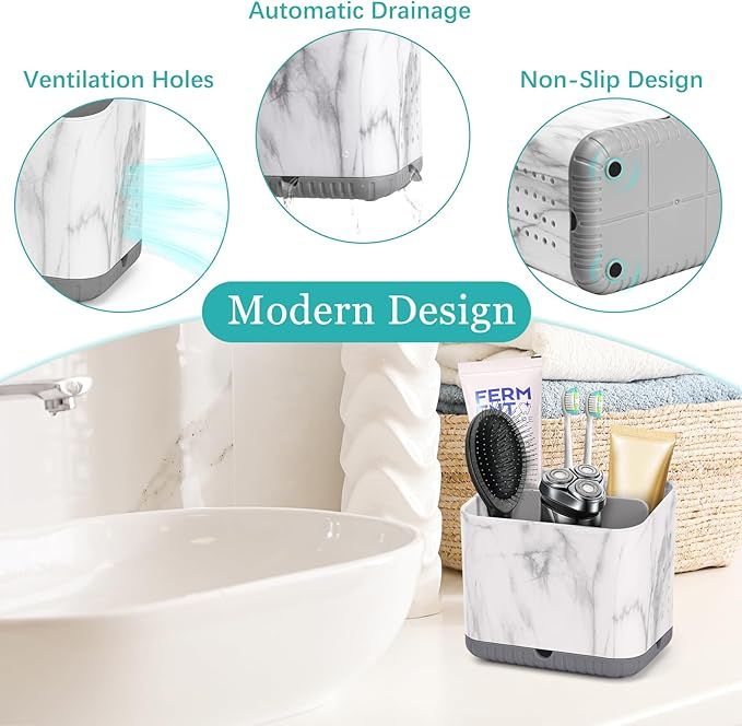 Toothbrush Holders for Bathrooms, Tooth Brush Holder for Bathroom Countertop - Image 4
