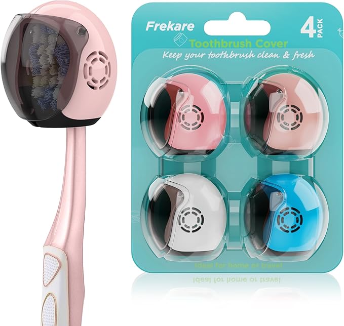 Helmet Toothbrush Covers Caps, Toothbrush Head Protector by Frekare