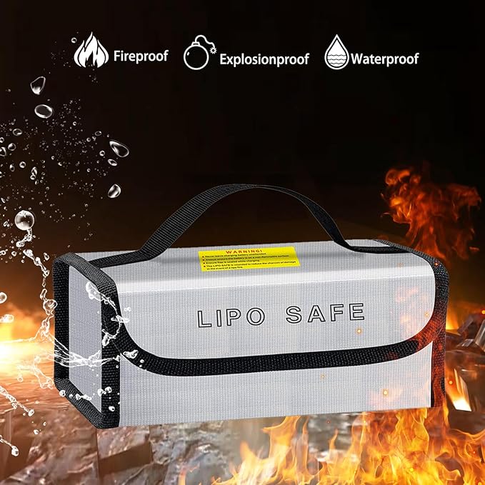 Lipo Battery Safe Bag Large Capatity Fireproof Bag - Image 3