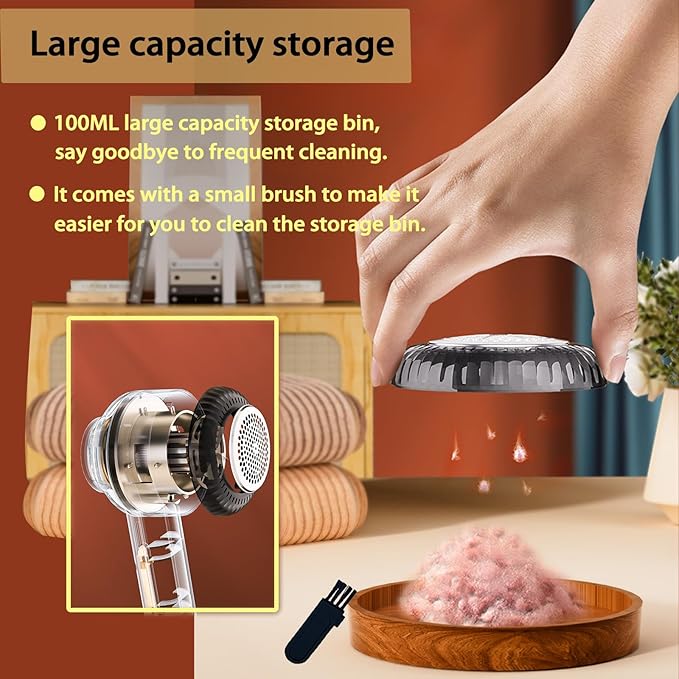 Electric Lint Removers, Rechargeable Fabric Shaver - Image 7