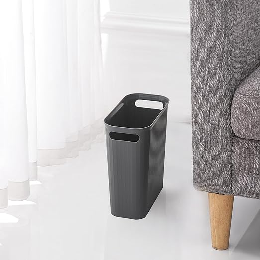 rejomiik Small Trash Can, 3.5 Gallon Garbage Can Slim Waste Basket Plastic - Image 5
