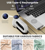 Rechargeable Fabric Shaver | 3-Speed Electric Lint Remover | 6 Blades High - Image 6
