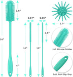 3-in-1 Silicone Bottle Brush and Straw Cleaning Brush Set, Water Bottle Cleaner - Image 4