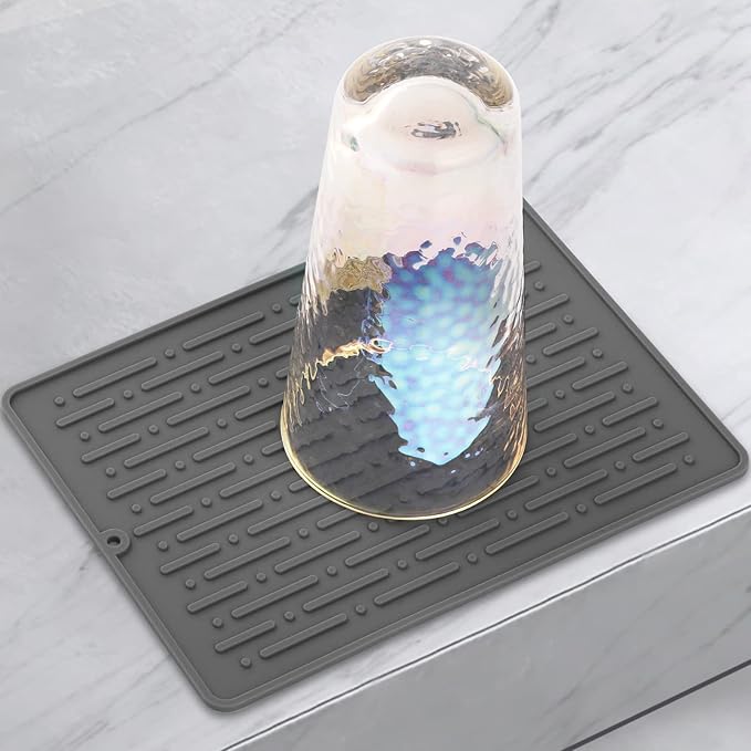 Dish Drying Mats, Heat-resistant Silicone Mat by GeeRic
