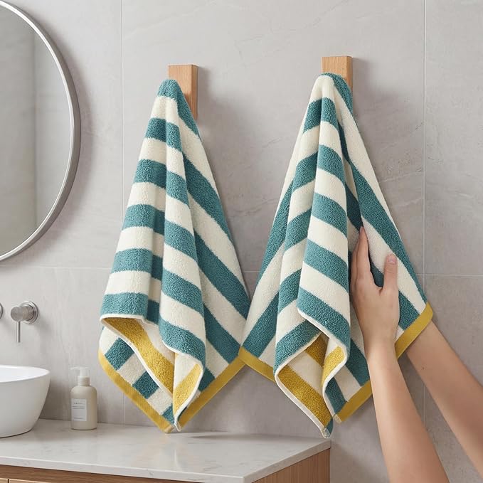 REDKISS 2-Pack Premium Hand Towels, 28x12 Inches 100% Cotton Bath Towels - Image 8