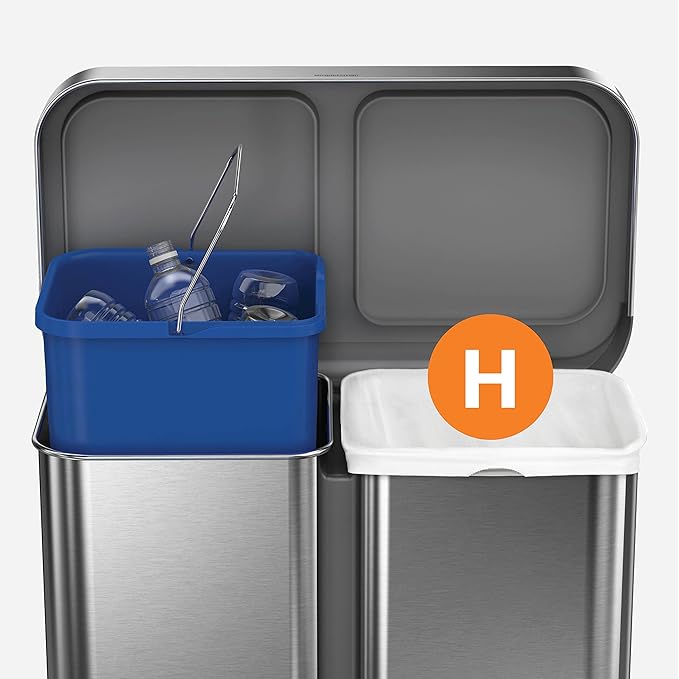 simplehuman Code H 60 Count, Dispenser Pack Custom Fit Liners, Drawstring Trash - Image 4