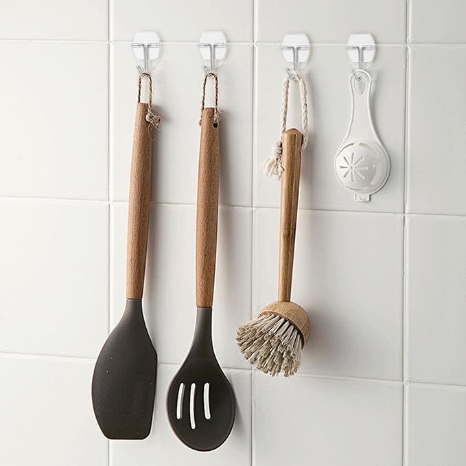 32 Small Wall Hooks for Hanging, - Image 7