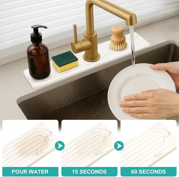 Water Absorbing Stone Drying Mat - Image 4