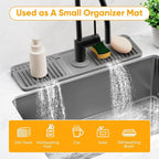17.7'' Faucet Mat for Kitchen Sink Splash Guard Folding Kitchen Sink Faucet Mat - Image 7