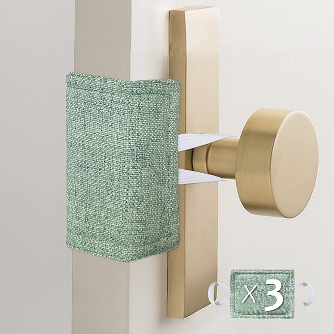 Baby Quiet Door Closer Silencer Cushion, Door Latch Cover Prevent from Locking - Image 4