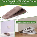 Fursafe&Q Rubber Door Stoppers for Bottom of Door, Door Stop Wedge - Image 2