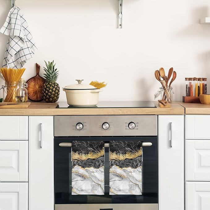 HAISUKA Black and Gold Kitchen Towels - Image 4