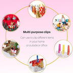 Clothes Pins, Colored Clothespins 50 PCS 2.9" Natural Birchwood Close Pins - Image 7