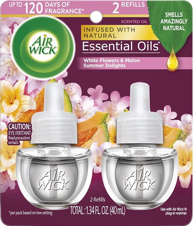 Air Wick Plug in Scented Oil Refill, 2 ct, Summer Delights, Air Freshener - Image 5