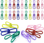 30pcs Chip Clips, 2.2 inch Bag Clips, Small Metal Clothes Pins by Tecbeauty
