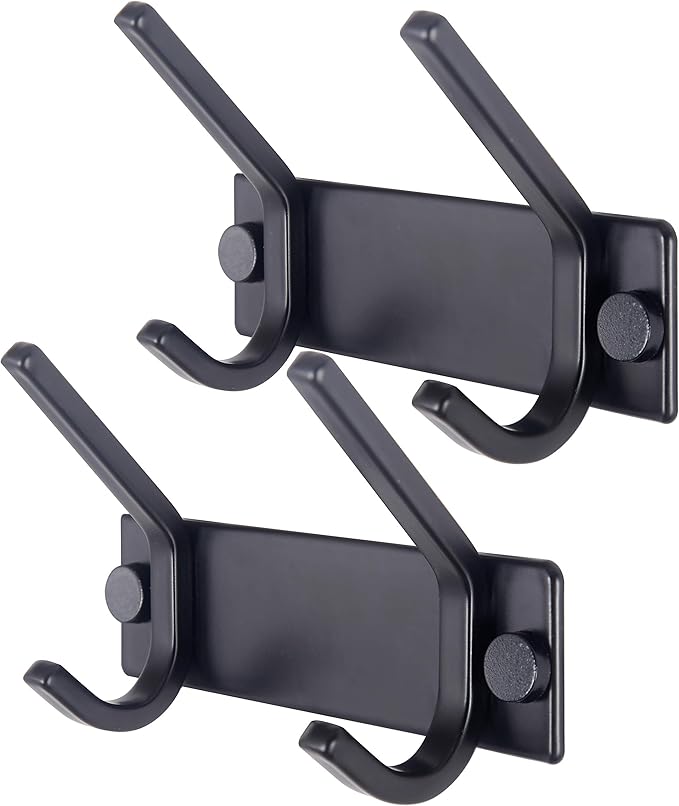 WEBI Coat Rack Wall Mounted, 2 Coat Hooks by WEBI