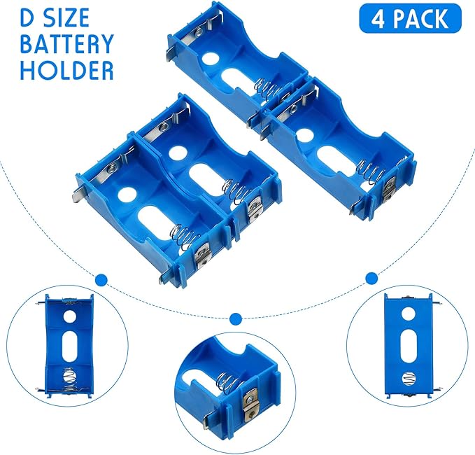 LEIFIDE 8 Pieces D Cell Battery Holder Series or Parallel Storage D Size - Image 5