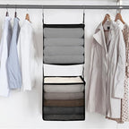 STORAGE MANIAC 2-Shelf Hanging Closet Organizer, Cloth Hanging Closet Shelf - Image 7