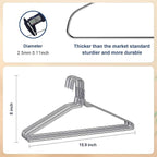 SPECILITE Wire Metal Clothes Hangers Bulk 100 Pack - Image 3