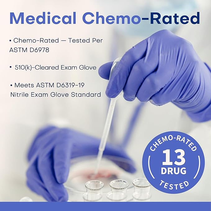 Medical Soft Max™ Nitrile Exam Gloves, Powder-Free Latex-Free Food Safe Clean - Image 4