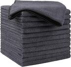 HOMEXCEL Microfiber Cleaning Cloths 12 Pack, Premium 16 x 16 inch Microfiber by HOMEXCEL