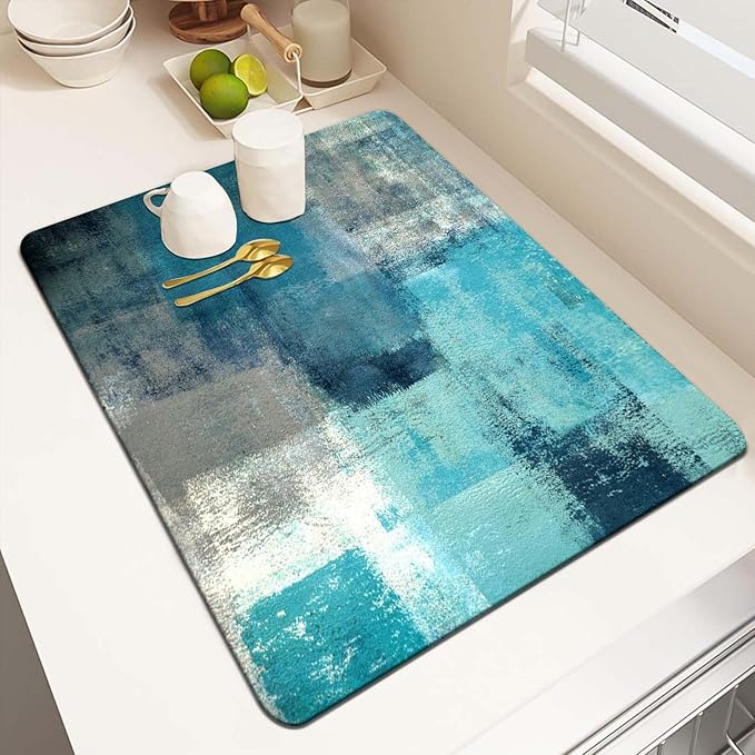 MCALK Turquoise Dish Drying Mat by MCALK