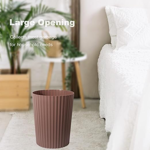 JiatuA Small Trash Can Plastic Wastebasket Round Garbage Container Bin - Image 2