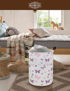 HUNRUNG Laundry Hamper, Large Canvas Fabric Lightweight Storage Basket Toy - Image 7
