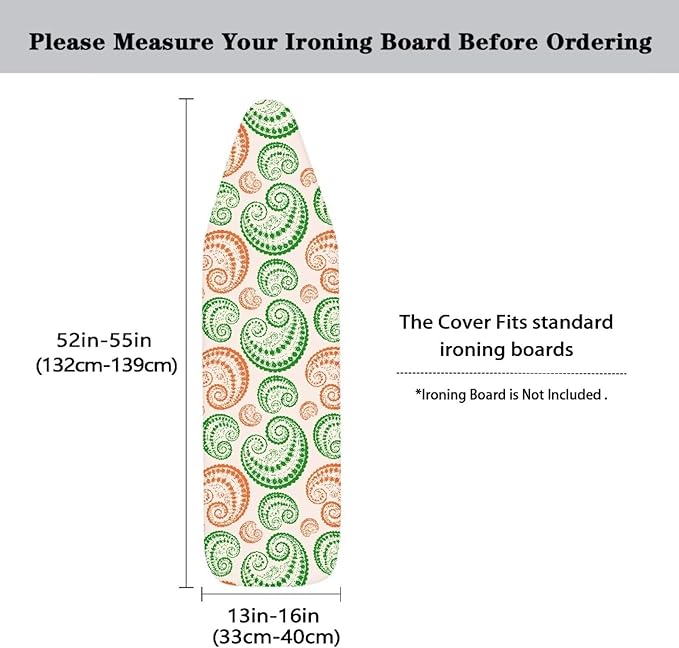 Flower Texture Steam Ironing Board Cover 15x54 Inch, Spiral Graphic Standard - Image 5