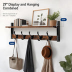 Tatub 29" Rustic Coat Rack Wall Mount - Image 2