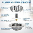 The Ultimate Kitchen Sink Solution: 3-in-1 Drain Strainer & Stopper. 304 - Image 6