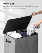 SOLEDI Laundry Hamper with Lid 130L Large & Tall Collapsible Laundry Basket - Image 5